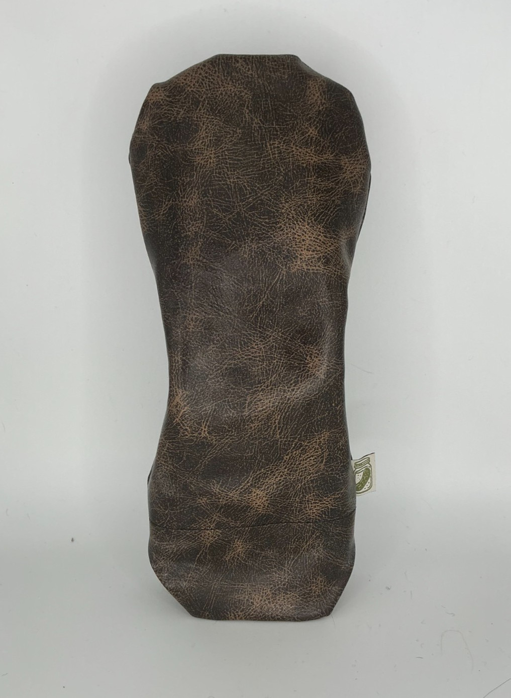 Handmade Vegan Leather  & Wool Headcover + Custom Embroidery