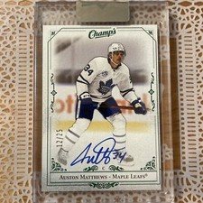 2020-21 Upper Deck Clear Cut Hockey AUSTON MATTHEWS Champs /25 AUTO 🔥