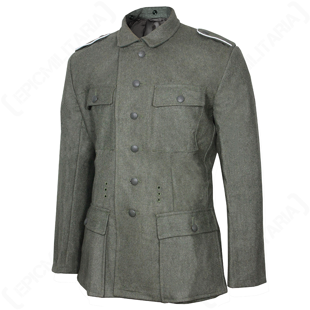 【希少】Hessen Antiqueドイツ軍 M43 WW2 German M43 Field Grey Wool Tunic - Repro Army Heer