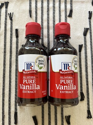 (2) McCormick All Natural Pure Vanilla Extract (LOTOF 2)8 Oz Vegan Baking 2026