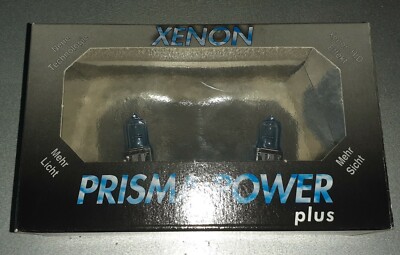 H3 Prisma Power plus  Xenon 12V 55W Set 2 Stück Scheinwerferbirne TÜV-frei e-Nr.