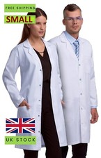 WHITE STANDARD CLASSIC LAB COAT HYGIENE WAREHOUSE LABORATORY DOCTORS MEDICAL UK