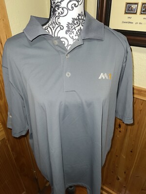 Adidas Taylor Made M1 Mens Collared Polo Golf Shirt Gray Size XL