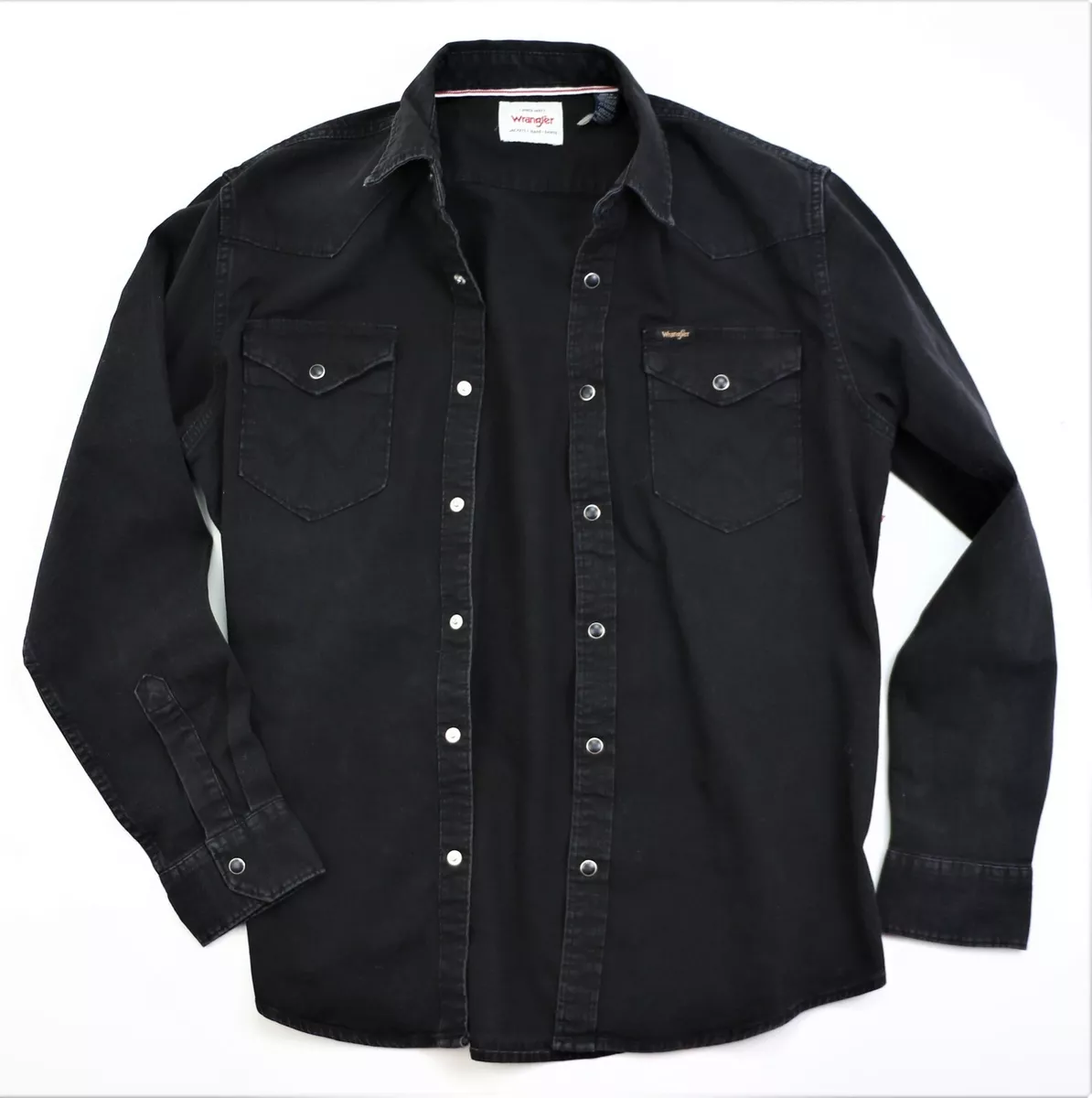 Wrangler white store denim shirt