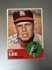 DON LEE 1963 TOPPS AUTOGRAPHED SIGNED AUTO BASEBALL CARD