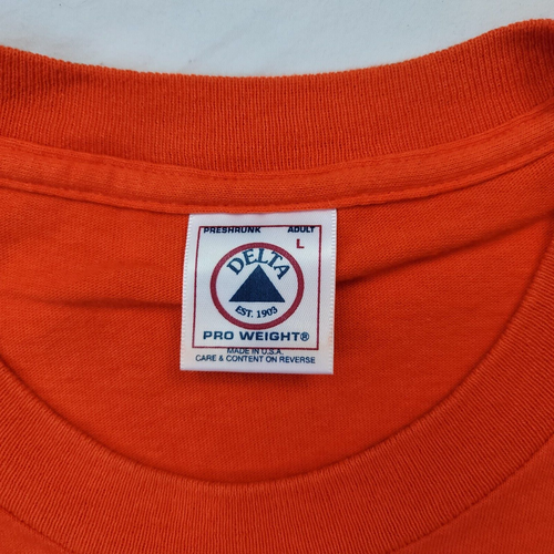Peanuts Halloween BOO Puffy Graphic Orange T-Shirt Adult Lg Snoopy Charlie Lucy - Picture 3 of 8