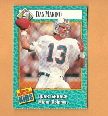 1989 SI Kids DAN MARINO Sports Illustrated Card, Miami Dolphins RC HOF NFL #84