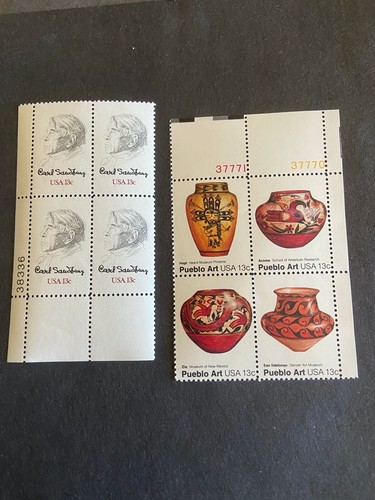 U.S. 13 Cent Plate Blocks Of 4 (Four) With 2 Different MNH, $1.04 FVj