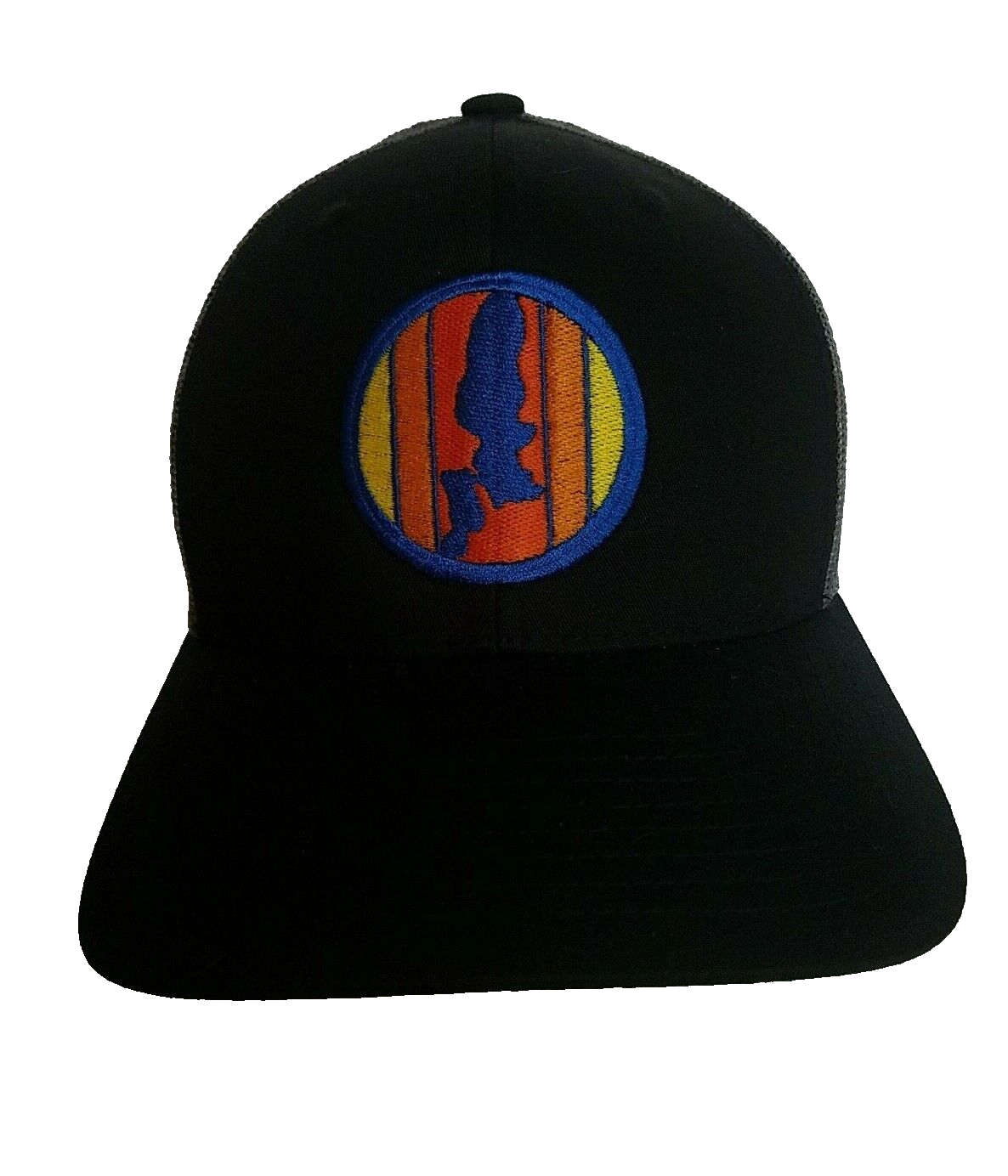 Jamestown Outdoors Adult Trucker Baseball Cap Hat One Size Snapback Black Gray