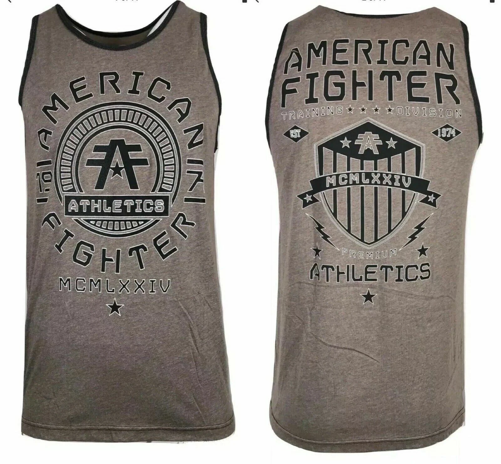 AMERICAN FIGHTER Men's T SHIRT PARK RIDGE TANK Athletic Biker MMA