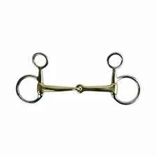 AK Hanging Cheek / Baucher Snaffle Horse Riding Bit Bit in German Silver