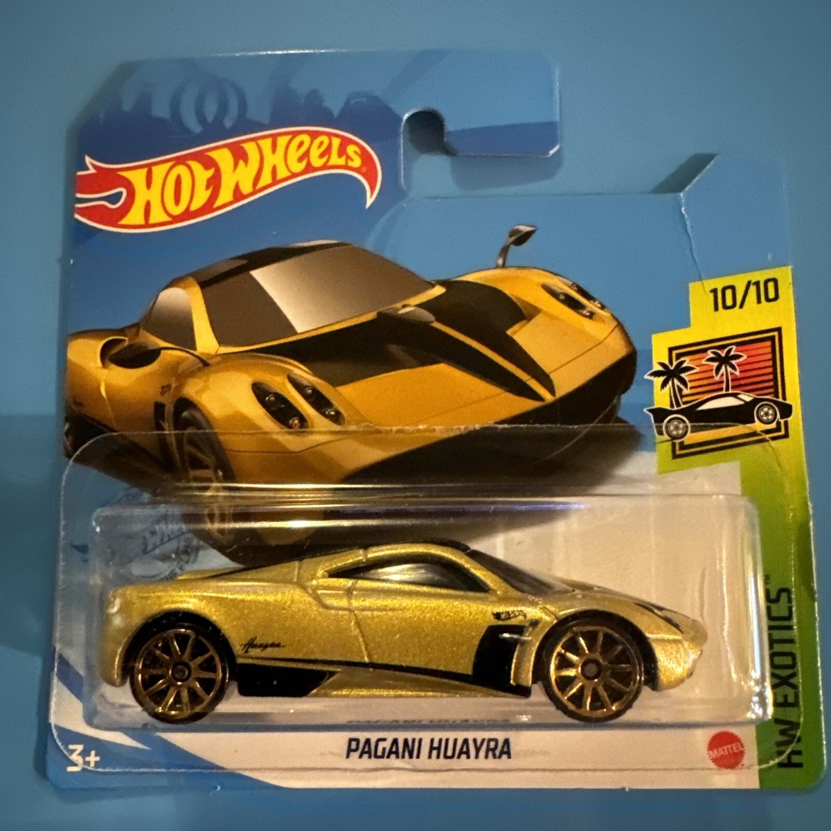 2021 Hot Wheels #244 HW Exotics 10/10 PAGANI HUAYRA Gold w/Gold 10