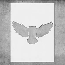 Owl Decorative Premium Stencil Template Reusable for Wall Art, DIY Crafts, Fabri