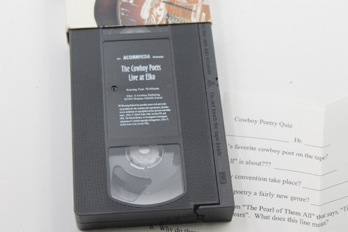 The Cowboy Poets Live at Elko (VHS, 1995) 10th Annual 1994, Elko, Nevada - Picture 8 of 8