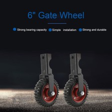 6" Gate Wheels Heavy Duty Gate Casters For Wooden Metal Tube Gate max. 500lbs