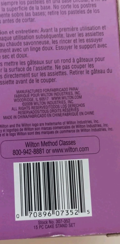 Wiltoncake Display Stand Set of 3 Cake Stands - Image 4 of 4