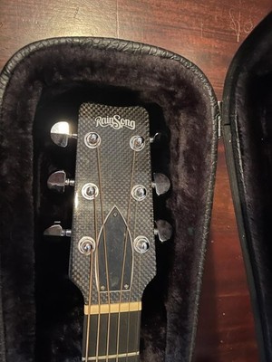 Acoustic Guitar Rain Song BI WS1000N2 Black Ice with Hard Case | eBay