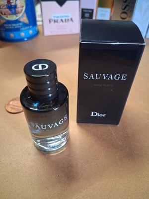 Dior Sauvage Eau de Toilette EDT MINI Travel Splash 0.34 fl oz/10 ml, New In Box