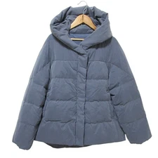 ATS Atsuro Tayama Hoodie Down Jacket, Blouson, Size 36, Ash Purple Women USED