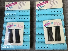 2 Wilhold Magnetic Hair Rollers 14 Medium 20 Pins Clips Vintage Beauty Shop-