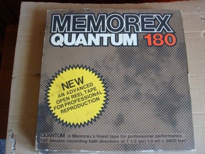 2x Memorex Quantum 180 Tonband Aluspule 26,5 cm Gebraucht