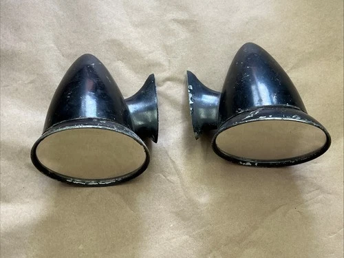 Vintage Talbot Style Bullet Car Mirrors Pair
