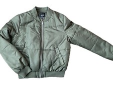 New Look 915 Girls Khaki Green Bomber Jacket  Size Age 12-13 