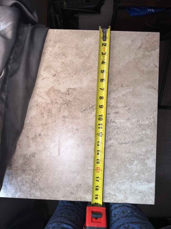 优雅的马特洪峰米色底座瓷地板和墙壁瓷砖|20英寸x20英寸|6件。 | — 第 3/4 张图片