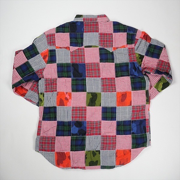 A BATHING APE Patchwork Multi Polo Shirt, Long Sl… - image 2