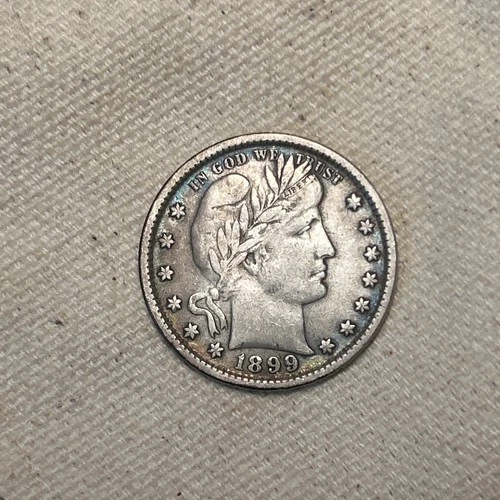 1899 Barber Quarter  XF+   Beautiful Crisp LIBERTY  *Details*