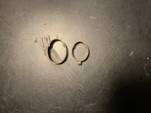 Civil War Reproduction Brass Rifle Barrel Bands.