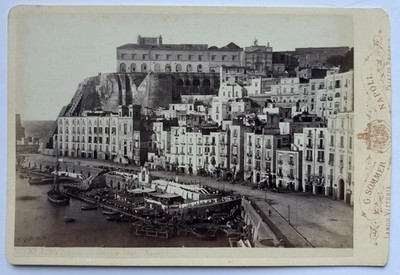 Italien, Neapel, G. Sommer, Santa Lucia, Hotel de Rome, um 1880