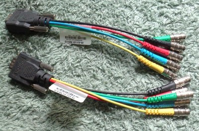 2 of Extron  26-531-01 SYN BNCF 15 Pin Male to 5 BNC Female 6'' Breakout Cable