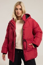 Yours Curve Women's Plus Size Leopard Short Padded Coat