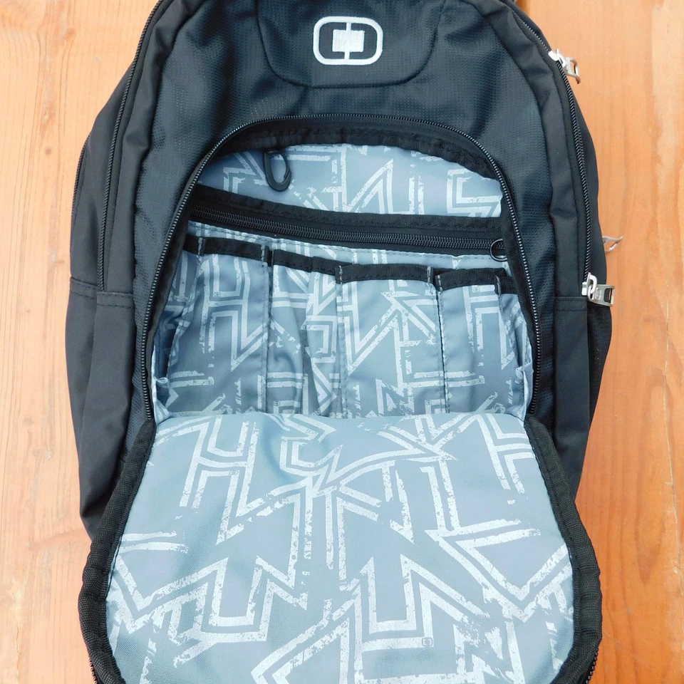 Рюкзак для ноутбука Ogio Lennar вышитый логотип черный 17 x 12 - Изображение 4 из 4