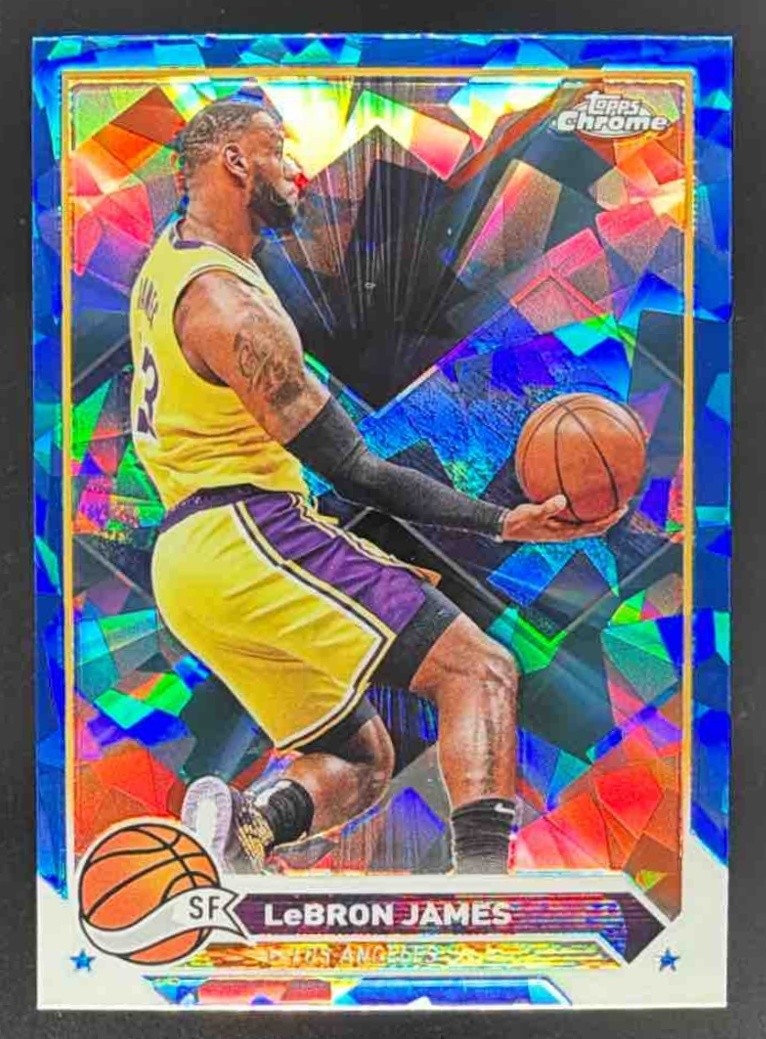 2023-24 Topps Basketball Chrome Sapphire LeBron James #23 Los Angeles Lakers