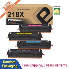 4PK 218X High Yield Toner with Chip Compatible for HP 3201dw MFP 3301fdw 3301cdw