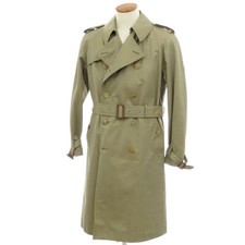  Used DRESSTERIOR Cotton Trench Coat Khaki Size 46  S/S  Condition Rank B 