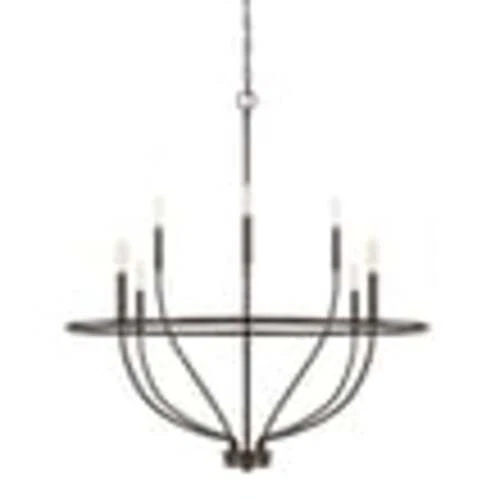 Capital Lighting 428581 Bronze Greyson 8-Light 34"W Taper Candle Chandelier - Picture 1 of 1