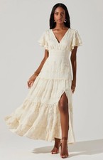 ASTR The Label Junia Embroidered Tiered Maxi Dress