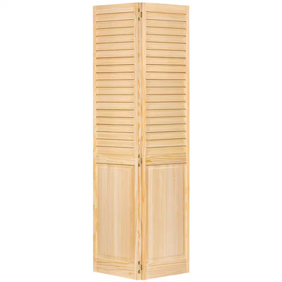 24 In. X 80 In. Plantation Louver Panel Solid Core Unfinished Wood Interior Clos