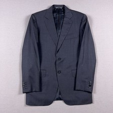 Canali Blazer Mens EU 48 Fit US 40 Charcoal Gray Wool Made in Italy