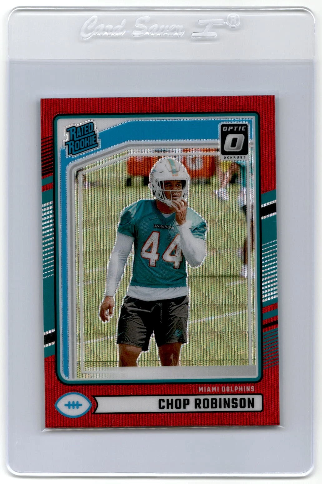 2024 Donruss Chop Robinson ROOKIE RC Optic Rated Rookies Preview Red Wave PRIZM