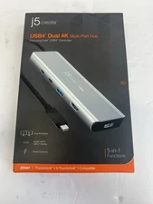 J5 Create JCD401 USB4 Controller Dual 4K 5-in-1 Functions Multi-Port Hub "NEW"