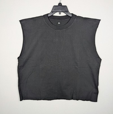 Yeezy Gap LA H17 Cropped Tank Top Unreleased Black - Men's Size Medium yzy