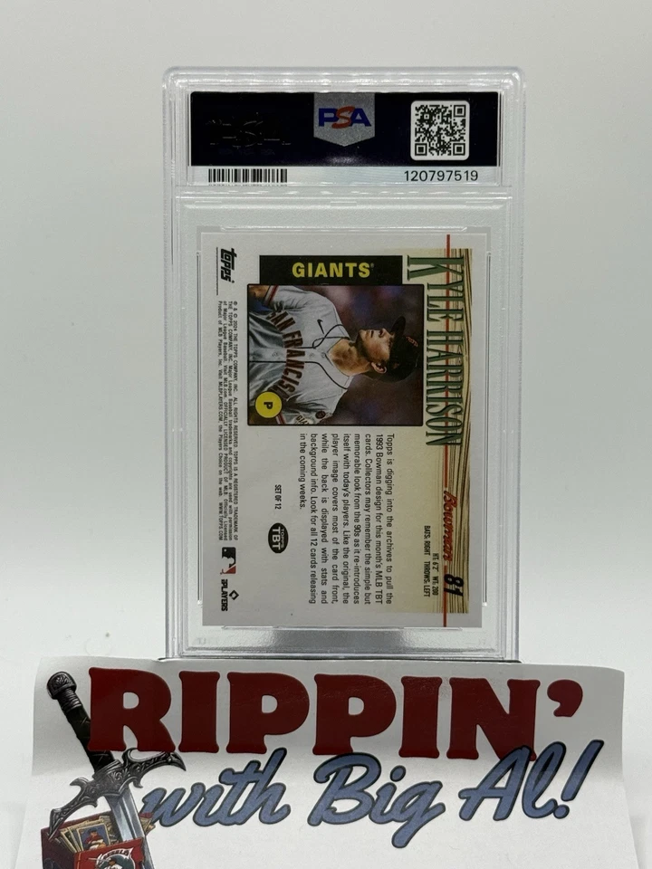 2024 Topps Kyle Harrison RC Throwback Thursday 1993 Bowman SP #81 novato PSA 10 Foto 2 de 2