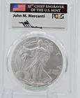 2016 W Silver Eagle PCGS MS70 30th Anniv Lettered Edge Mercanti (BT1309)