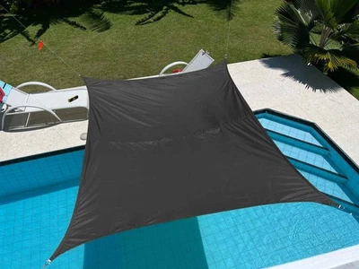 GARDINENBOX Sonnensegel Sonnenschutz UV-Schutz LxB 250x300 cm Schwarz »Malaga« Sonnendach