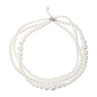 Multi-Layer Pearl Necklace for Women Elegant Chokers Imitation Pearls Necklace