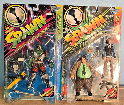 NIB NUCLEAR SPAWN w/ SAM & TWITCH McFarlane Toys Ultra-Action Figures 1996